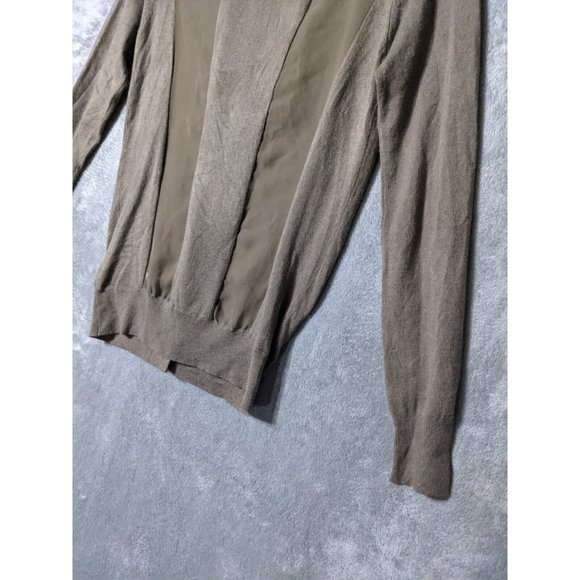 🍑Vintage TWELVE by TWELVE Women Cardigan Sweater Sheer Back Fall Green XS(0-2) - Picture 12 of 12